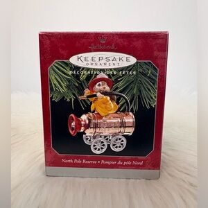 Hallmark Keepsake Ornament - Firefighter Squirrel. “North Pole Reserve”